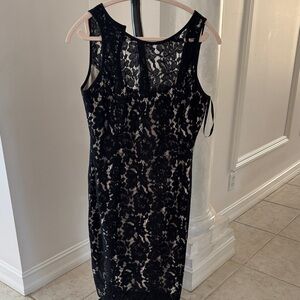 WHBM Gorgeous Black Lace Dress